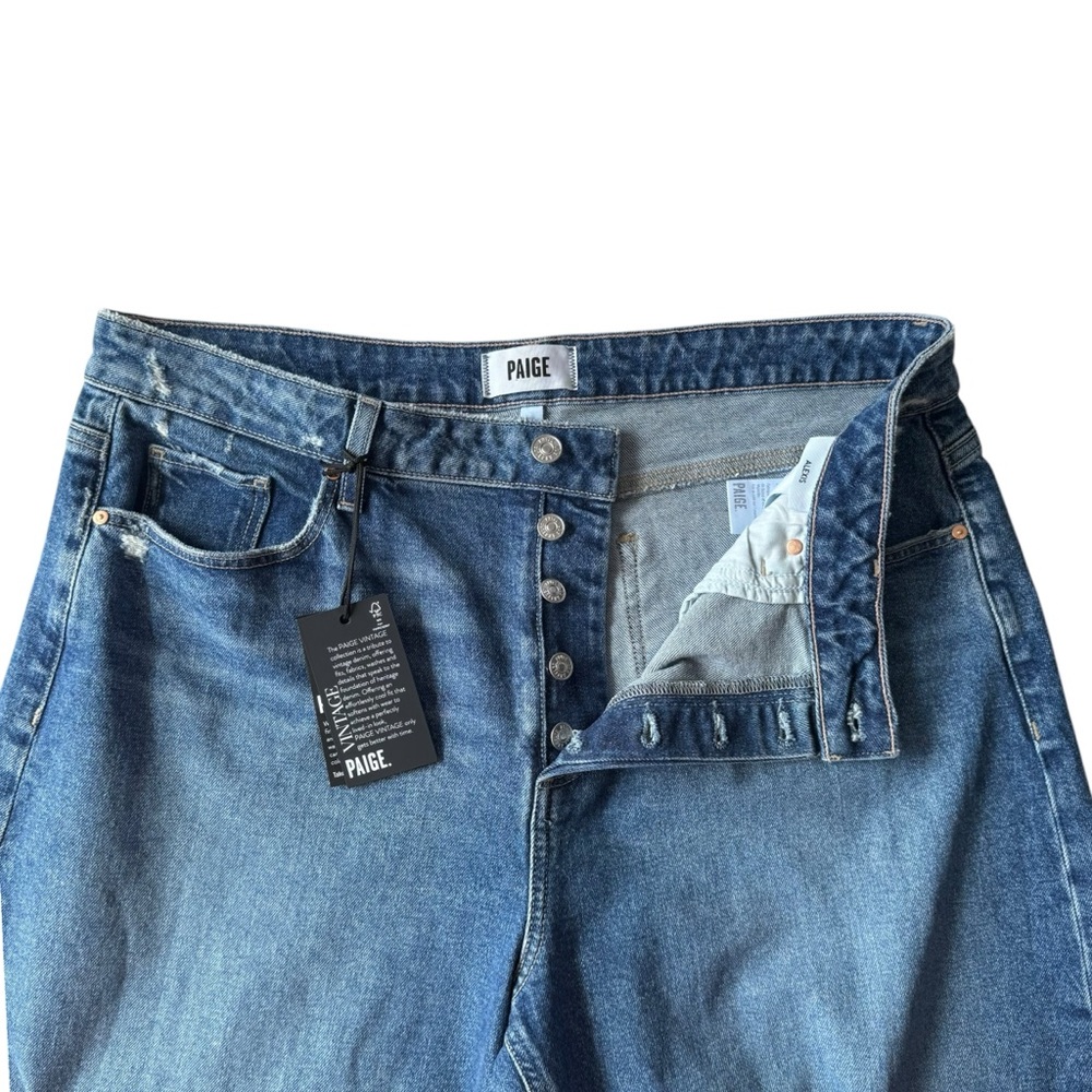 Paige Alexis Barrel Leg Jeans in Le Club | 33 NWT - Picture 5 of 14